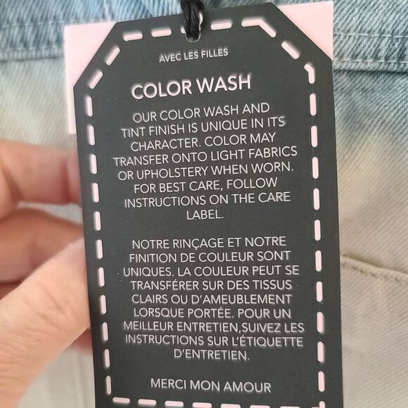 Avec Les Filles Dip Dye Jean Shacket - Picture 5 of 8